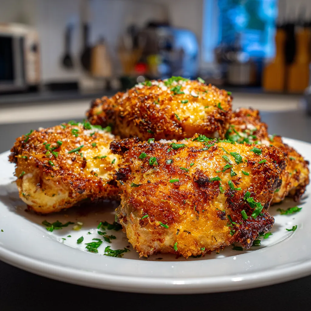 Recette poulet à l’ail et parmesan à l’Airfryer