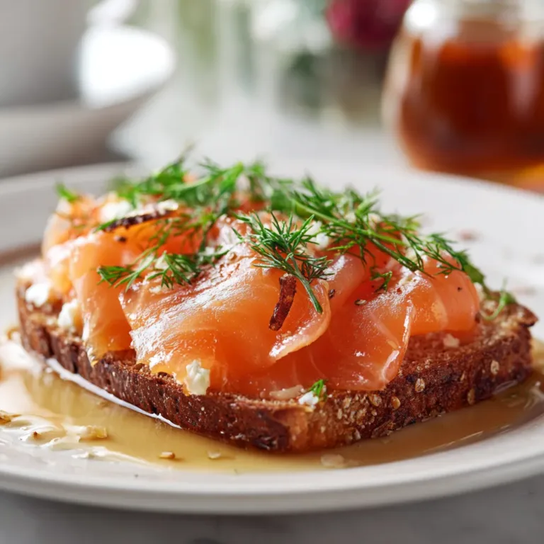 Saumon fumé sur toast