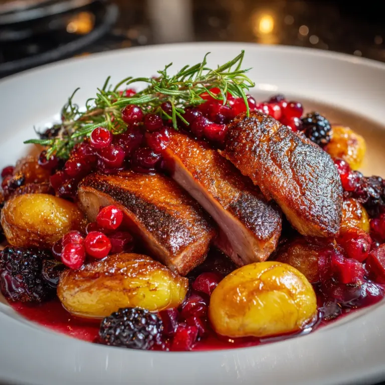 Magret de canard aux fruits d’hiver