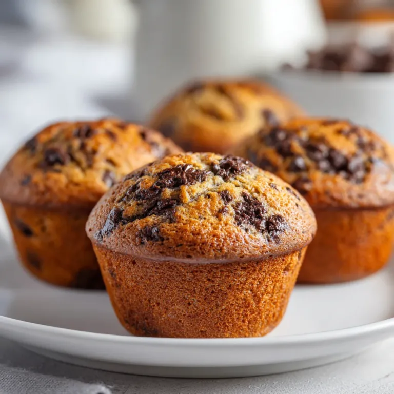 Muffins banane-chocolat