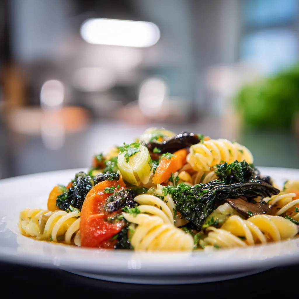 Pasta réconfortante avec légumes d’hiver