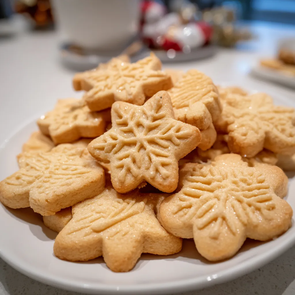 Petits sablés de Noël butter cookies décorés